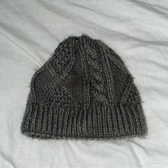 Columbia Adult Beanie Winter Hat Chunky Knit Fleece Line Gray Grey - Picture 4 of 4